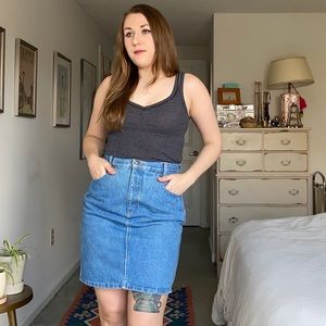 Vintage 80s United Colors of Benetton denim skirt